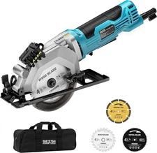 Mini Circular Saw with Laser Guide,4.8A 4000 RPM Compact Corded Circular Saw