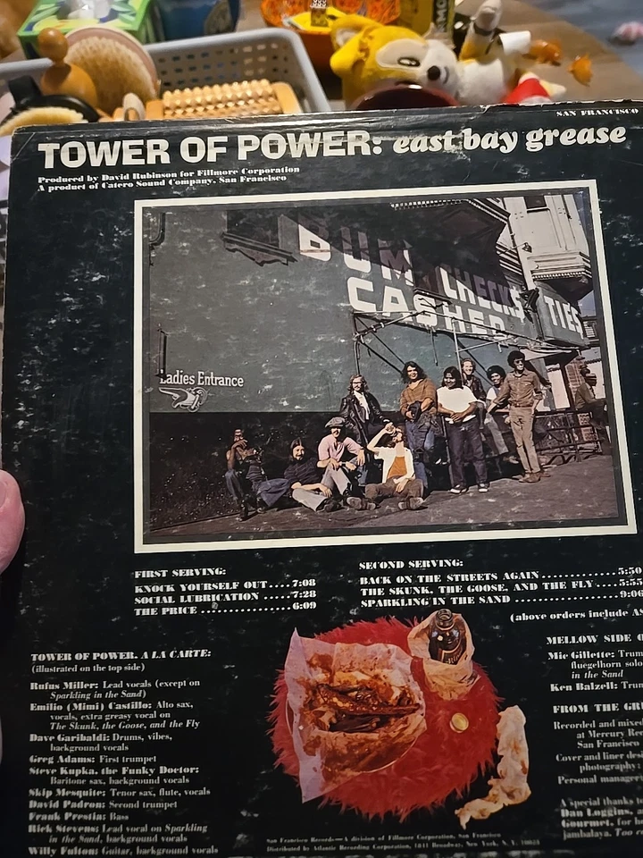 TOWER OF POWER - EAST BAY GREASE “1970 ORIGINAL VG+” FIRST RELEASE LP - Image 3 of 4