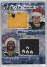 2022 Donruss Rookie Holiday Sweater Dual Christian Watson Romeo Doubs 1cx3