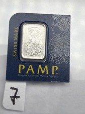 1 gram Platinum Bar - PAMP Suisse Lady Fortuna In Assay # C303655 2985.62 per troy oz