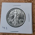 1941 p high grade (AU/BU) silver Walking liberty half dollar