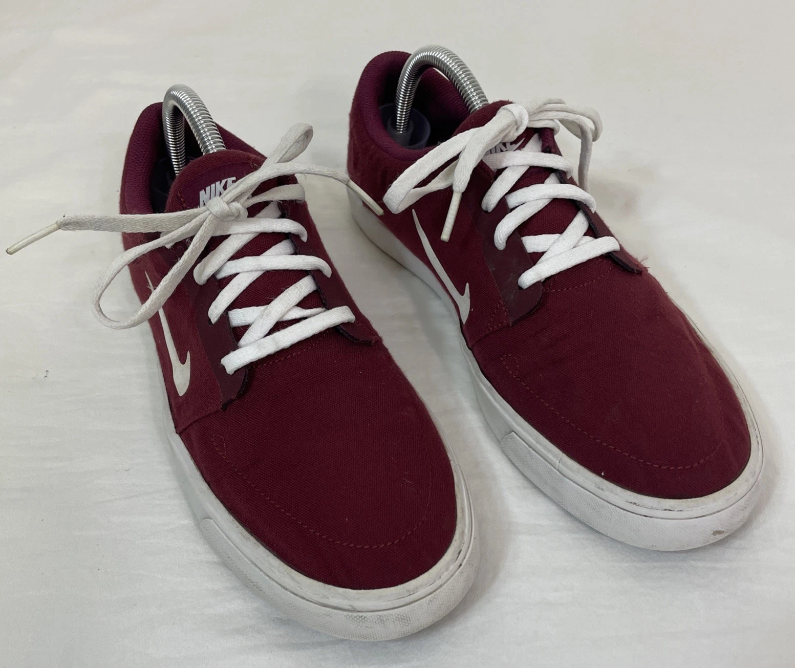 Scarpe sneakers mocassino stringate Nike SB skater skateboard bordeaux taglia 9