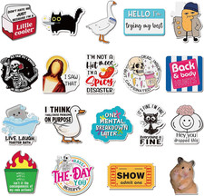 20 Pcs Funny Fridge Magnets Reusable Cute Animals and Words Fun Anime Refrigerat