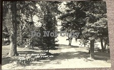 Land O Lakes WI Pincusion Island Bents Camp Mamie Lake Postcard Wisconsin RPPC