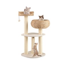 PETSITE 41 Inch Modern Cat Tree for Indoor Cats, Multi-Level Cute Cat Tree wi...