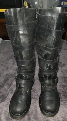 Dr.Martens ＰＨＩＮＡ Dr. Martens Phina Buckle-Strap Leather Combat BootSize 9 Ladies | eBay