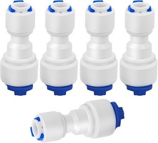 5PCS Quick Straight Connector, 3/8inch Female Thread to 1/4inch OD Quick Straigh