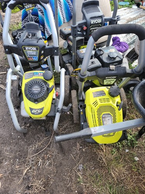 #ad Lot Of 5 RY803023 PSI 2.3 GPM Cold Water Gas Pressure Washer Blk Green $550.00