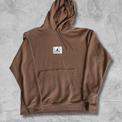 Air Jordan Pullover Hoodie Light Brown, Size Medium, Heavy Weight