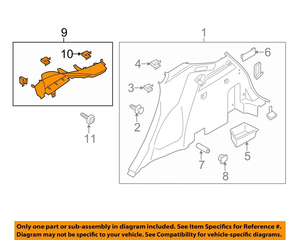 Borde superior izquierdo Lincoln 15-18 MKC EJ7Z7831013AG NUEVO EN STOCK ANTIGUO FABRICANTE DE EQUIPOS ORIGINALES Foto 4 de 4