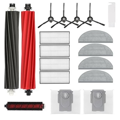  Accessories Kit Compatible with Roborock S8 18 Pcs S8 Pro Ultra Accessories