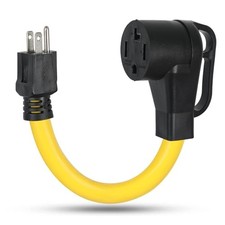 NEMA 5-15P to 14-30R Dryer Adapter Cord, 3 Prong Home Outlet 5-15 Male Plug