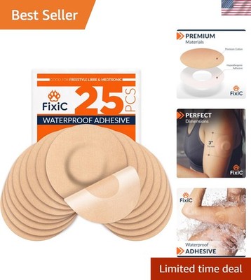 Freestyle Adhesive Patch 25 PCS   Good for Libre 1, 2, 3 & Plus   Enlite   Gu...
