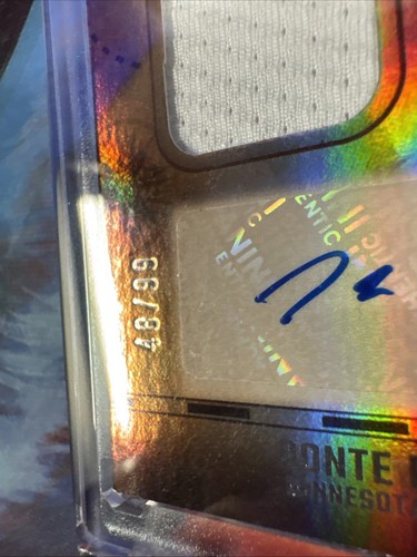 2024-2025 Panini Donruss Donte DiVincenzo Treasured Materials auto patch /99