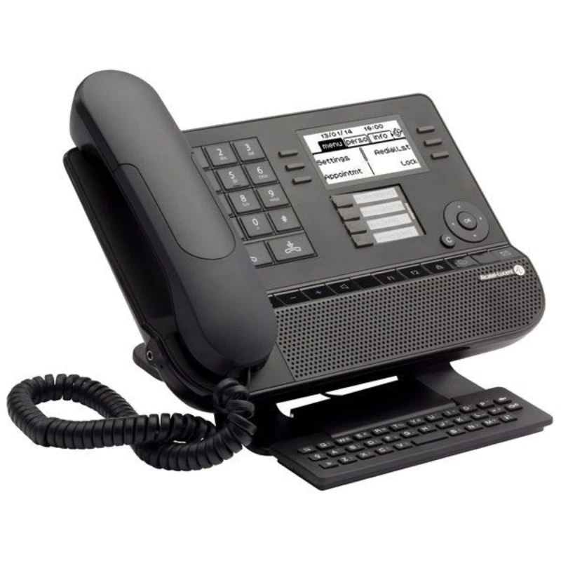 Alcatel Lucent 8028 IP Premium Deskphone Black Azerty Keyboard Refurbished - Image 2 of 2