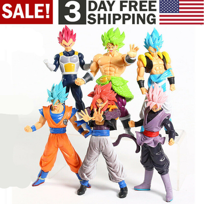 あきら　6OVCセット❗　7点 6PCS Dragon Ball Z 7in. Action Figures Saiyan Goku Son Blue Gokou