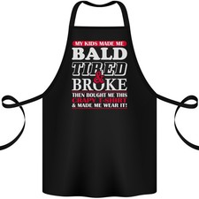 Tablier En Coton 100% Bio Pour Enfants, Fatigué Et Fauché, Fête Des Pères