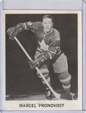 1965/66 COCA-COLA MARCEL PRONOVOST   TORONTO MAPLE LEAFS MINT++/CLEAN BACK