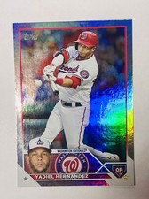 Yadiel Hernandez 2023 Topps Series 1 #257 Rainbow Foil Washington Nationals