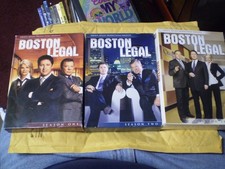 3 Boston Legal Season DVD Lot: Seasons 1, 2 3 William Shatner James Spader