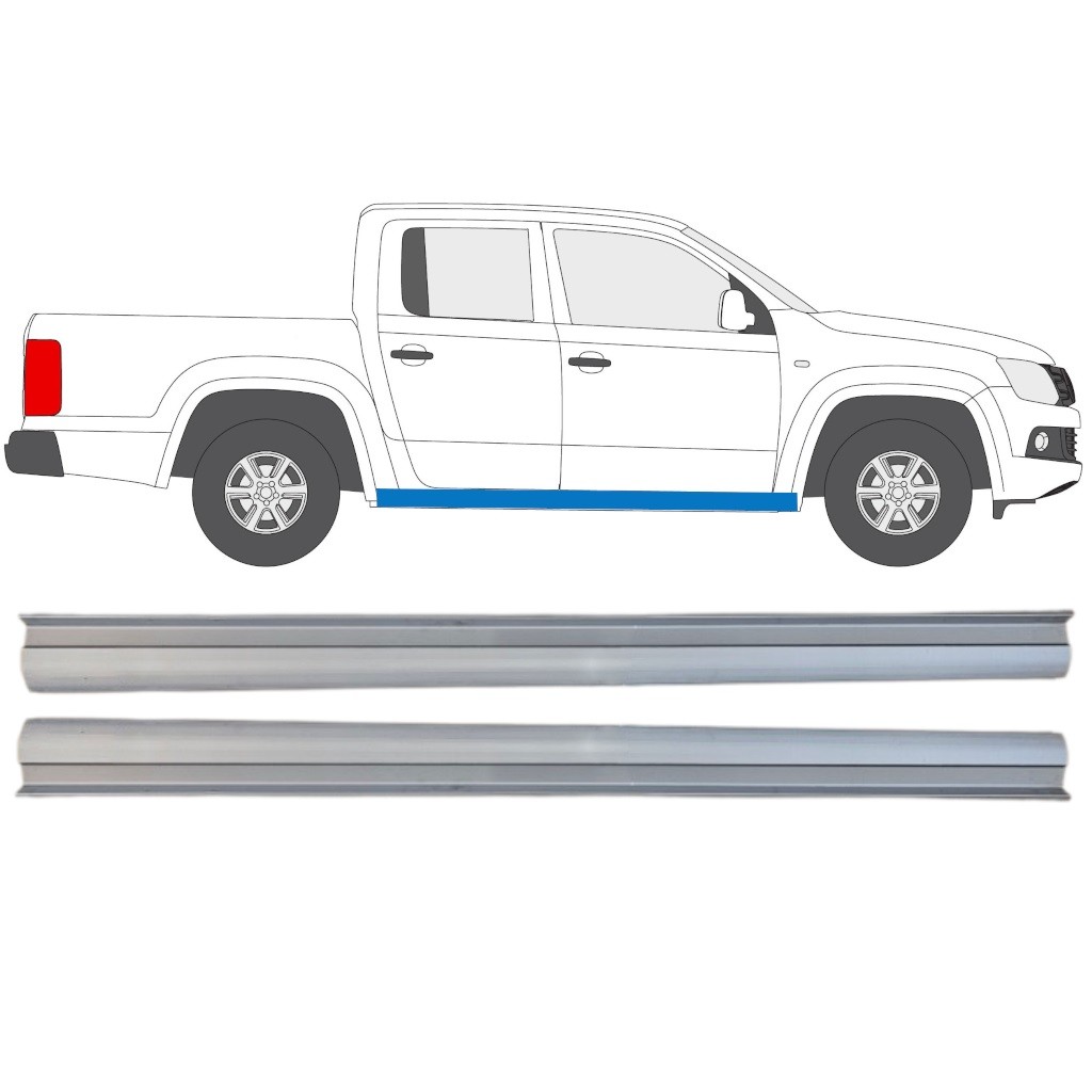 Lower sill repair panel for Volkswagen Amarok 2010-2022 / Left+Right / Set