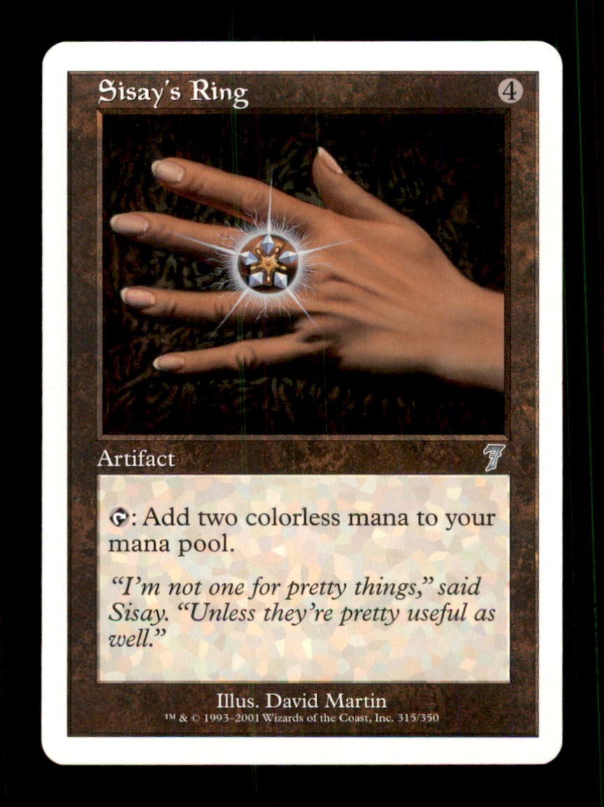 Sisay's Ring LP Light Play Seventh Edition MTG [10622]