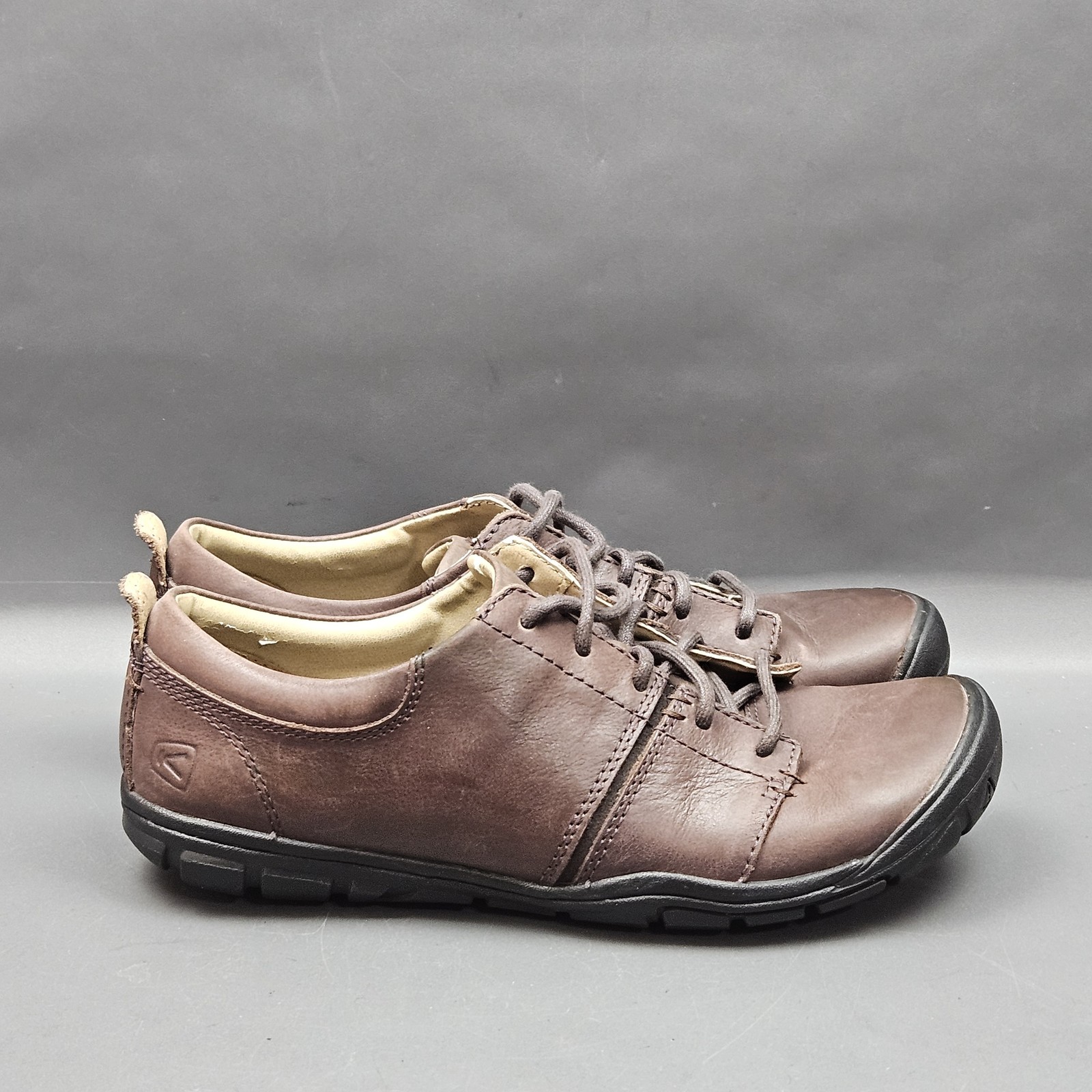 Scarpe Keen Delancey donna taglia 7 pelle marrone stringate comode casual da passeggio