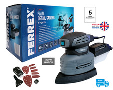 Palm Detail Sander 200W With Integrated Dust Extraction Box & External Adapter