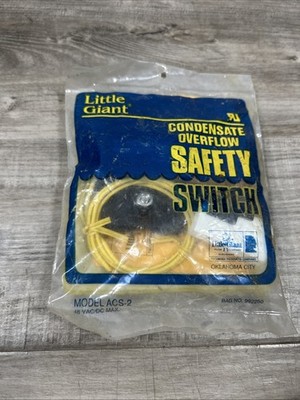 ACS-2 Auxiliary Condensate Drain Pan Overflow Shut-off Switch, 18'' Leads (48 AC/