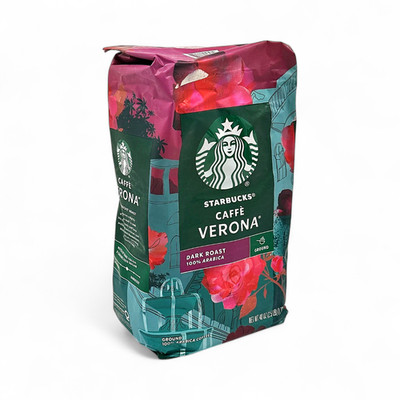 Starbucks Caffe Verona Dark Roast 100% Arabica Ground Coffee 40oz(2.5lb) Bag