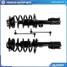 4x Front Complete Struts Sway Bars For 04-12 Chevrolet Malibu Pontiac G6 Aura 4x Front Complete Struts Sway Bars For 04-12 Chevrolet Malibu Pontiac G6 Aura