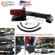 Cold Air Intake kit For 99-06 GMC/Chevy V8 4.8L/5.3 Silverado Sierra 1500 Yukon