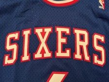 Reebok hardwood classics jersey Mens XL Dr J Julius Erving Philadelphia 76ers