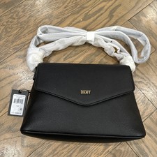 DKNY Black Frankie Shoulder Bag Women Shoulder Bags NWT