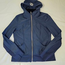 Lululemon Navy Blue Scuba Zip Hoodie Jacket Women s Size 12