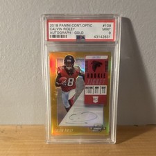 ROOKIE CALVIN RIDLEY ON CARD AUTO GOLD /10!!! GRADED AT A PSA 9. rookie card picture