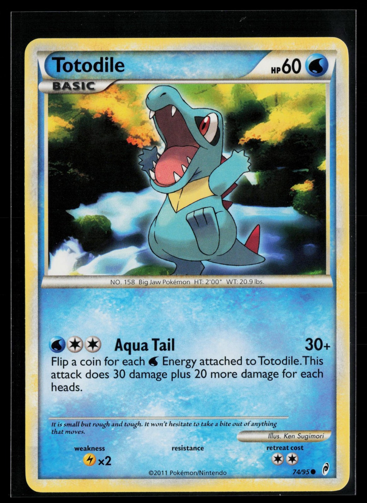Totodile 74/95 Common Call of Legends Pokemon Near Mint