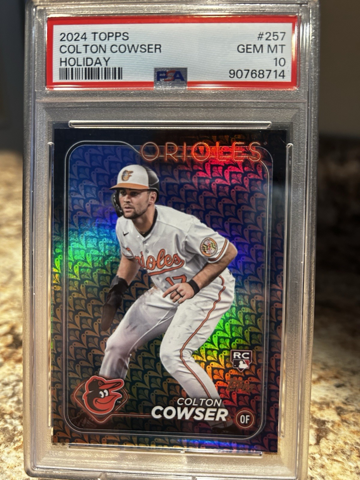 2024 Topps COLTON COWSER Holiday Parallel PSA 10 Gem Mint #257 RC Rookie
