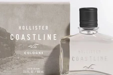 HOLLISTER COASTLINE COLOGNE FOR MEN 3.4 OZ 100 ML EAU DE COLOGNE NEW SEALED BOX