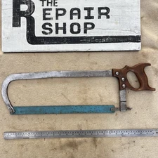 Antique Military WWII Saw Hacksaw JOHN WILSON Sheffield Broad Arrow