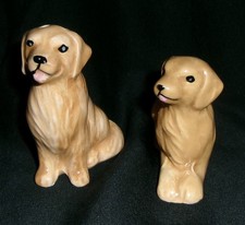 Golden Retriever Dog Mini Salt Pepper Shaker Set-Cracker Barrel Collection