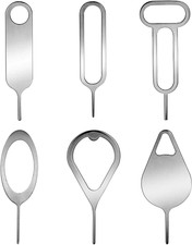 6Pcs SIM Card Removal Tool Eject Pin Kit for iPhone Samsung Huawei Android