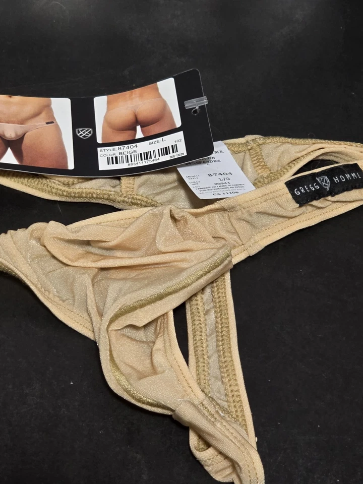 (3) GREGG HOMME Torridz Thong 87404~  (1) Khaki & (2) Beige ~ Size L - Image 2 of 4