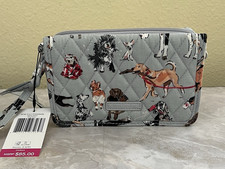 Vera Bradley Dog Show 3 in 1 Crossbody Wristlet RFID Quilted Wallet NWT