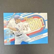 Topps 2023 Pristine Going, Going, Gone! Alex Rodriguez Blue /75 GGG-11