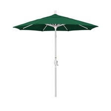 Pemberly Row 7.5' Patio Umbrella in Sun brella Forest Green/Matted White