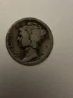 1917 SILVER Mercury Dime