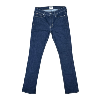 Hudson Jeans Elle Mid-Rise Baby Bootcut Size 28 Dark Wash Stretch Button Zip