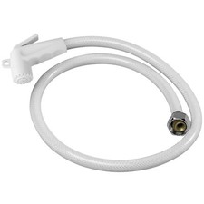 Soffione Doccia Doccetta Nautica Camper Barca Doccia Tubo Pvc Bianco 2,5 Metri