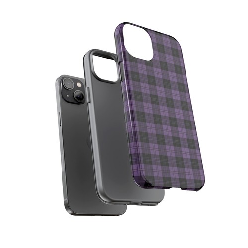 Personalized Purple And Black Plaid Tough Case For iPhone, Galaxy and Pixel - Picture 91 of 272